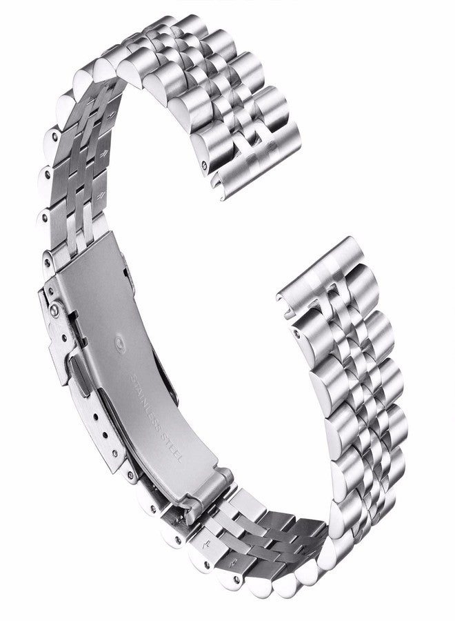 BINLUN Stainless Steel Watch Bands Replacement Metal Watch Straps Bracelet for Men and Ladies with 6 Colors (Black, Silver, Gold, Rose Gold, Gold/Rose Gold Two Tone) 5 Sizes (18mm 20mm 22mm 24mm 26mm) - Image 3
