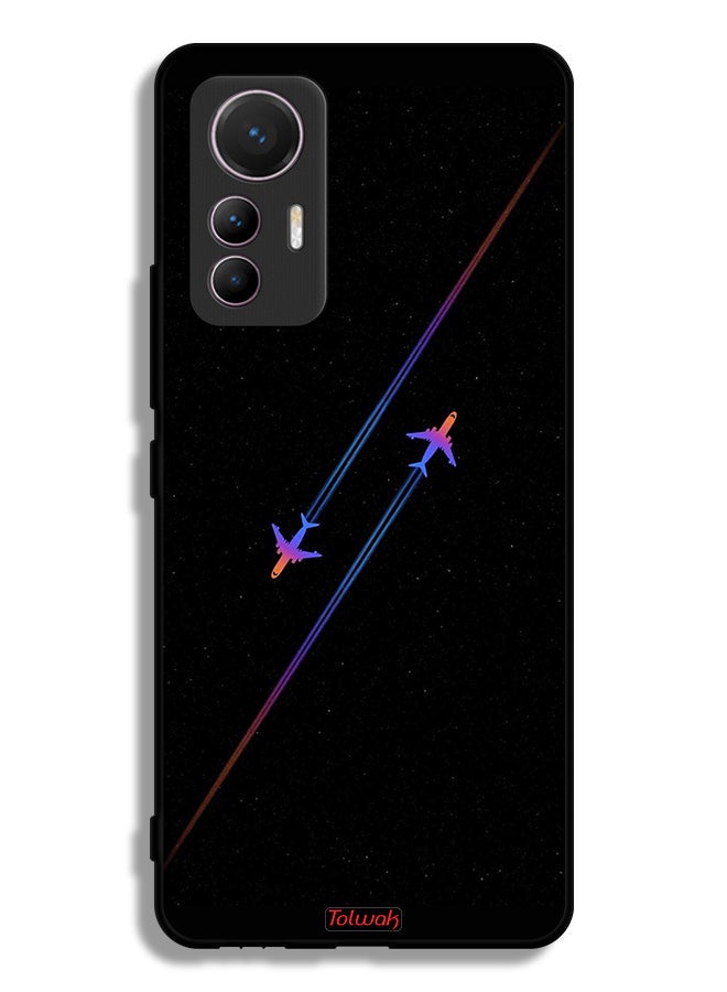 Tolwak Xiaomi 12 Lite Protective Case Cover Airplanes Art - Image 2