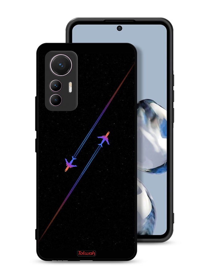 Tolwak Xiaomi 12 Lite Protective Case Cover Airplanes Art - Image 1