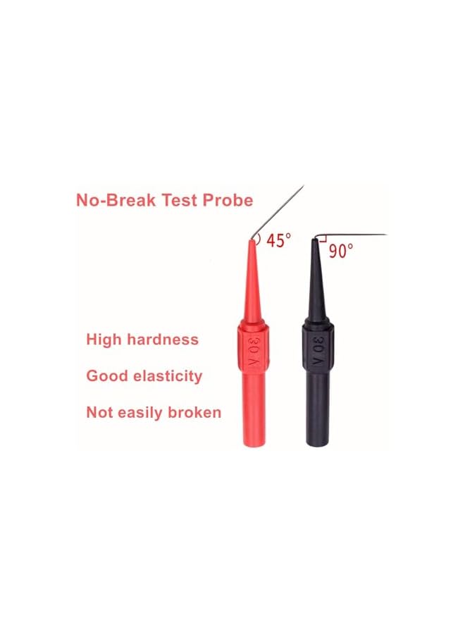 PROMASS promass 10 Pack Auto Repair Test Probe, Back Probe kit,Test Leads Probes 4mm Banana Plug,utomotive Diagnostic Test Accessories Repair Tools Needle 0.7mm (Red and Black)  - Image 3