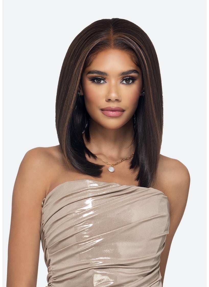 VIVICA A. FOX Vivica A Fox NICOLA SYNTHETIC HAIR Frontal Lace Wig Color P42730 Piano color Medium Dark brown4Honey blonde27 Copper blonde30 