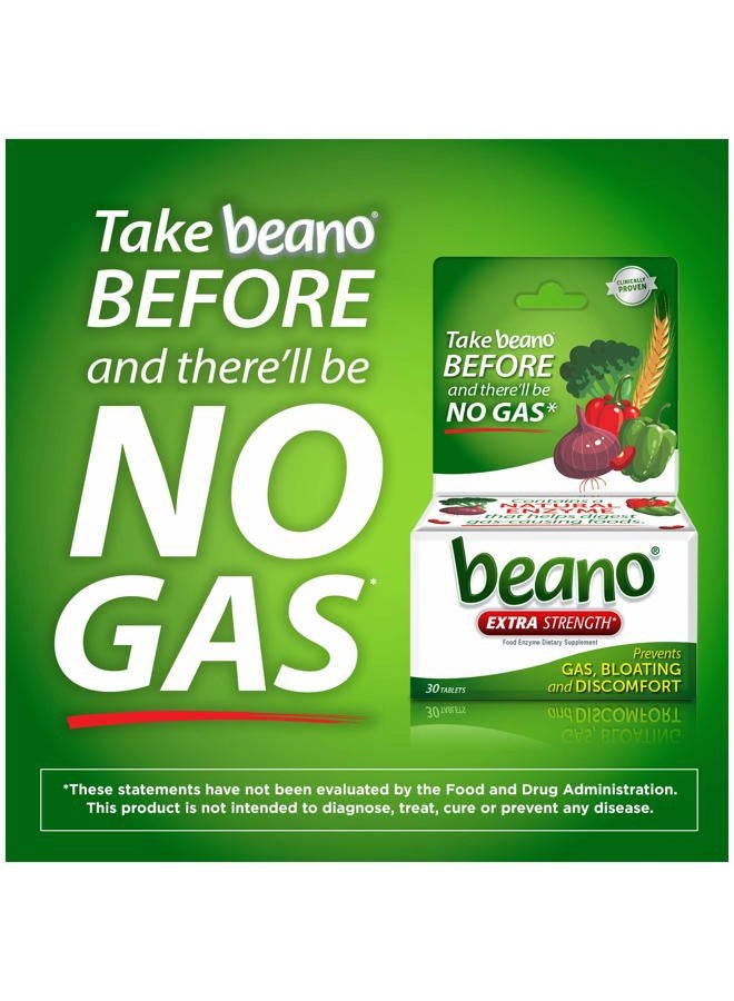 Beano Tablets- Take Beano To Help Digest Gas Causing Foods-30 Tablets Per Box, 4 Boxes Total-Packaging May Vary - Image 3
