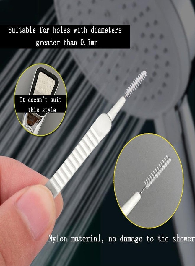 Gozaqe 20PCS Shower Nozzle Cleaning Brush,Shower Cleaner Pin Brush,Mini Gap Cleaning Brush be Suitable for Shower Nozzle,Cell Phone, Headphone Socket - Image 2