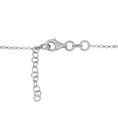 Kooljewelry Sterling Silver Round Link Adjustable Length Lariat Necklace - Image 2