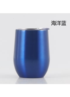 Factory Supply 12oz Swig Belly Cup 304 Stainless Steel Insulated Wine Tumbler Ocean Blue