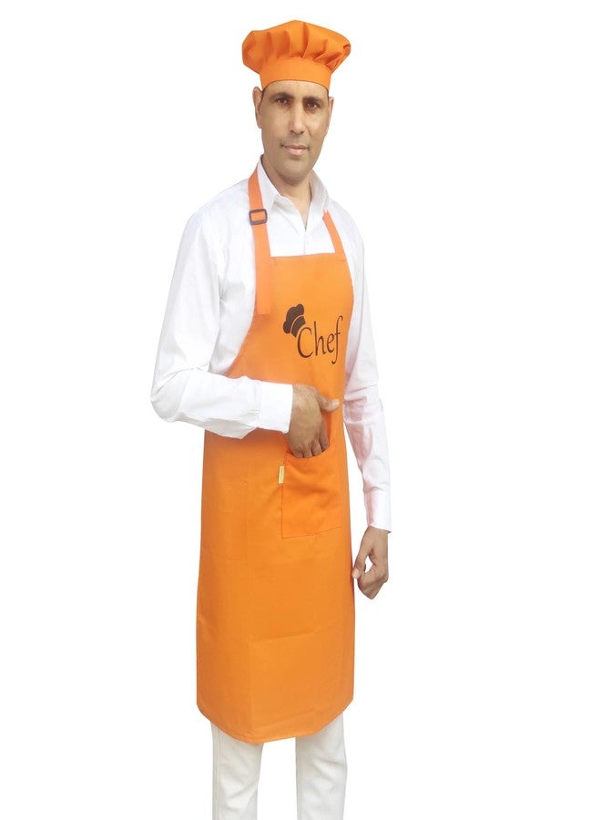 Switchon® Waterproof Polyester Chef Apron with Adjustable Neck, Front Pocket & Chef Hat | Unisex Free Size Cooking Apron for Kitchen, Hotels & Cafés - Image 5