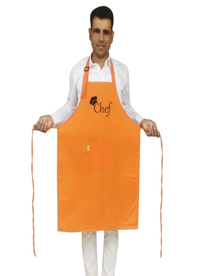 Switchon® Waterproof Polyester Chef Apron with Adjustable Neck, Front Pocket & Chef Hat | Unisex Free Size Cooking Apron for Kitchen, Hotels & Cafés - Image 3