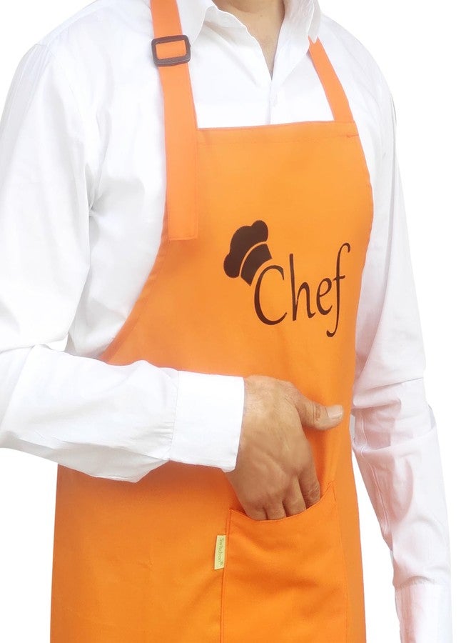 Switchon® Waterproof Polyester Chef Apron with Adjustable Neck, Front Pocket & Chef Hat | Unisex Free Size Cooking Apron for Kitchen, Hotels & Cafés - Image 4