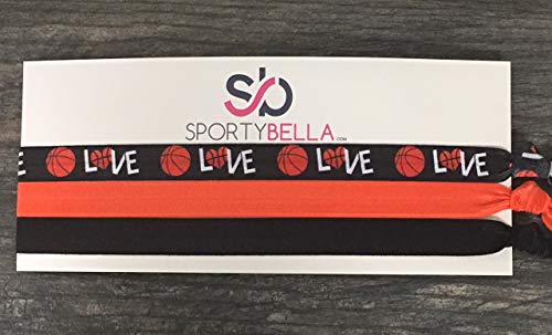 Infinity Collection Basketball Headbands for Girls – 3-Pack Non-Slip Sports Hairbands with Silicone Grip – Black & Orange Athletic Headbands for Basketball Players and Teams - Image 4