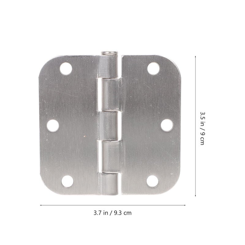 Matte Black 4 Pack 3.5 Inch Heavy Duty Door Hinges 6 Hole With 5 8 Inch Radius Corners - Image 3