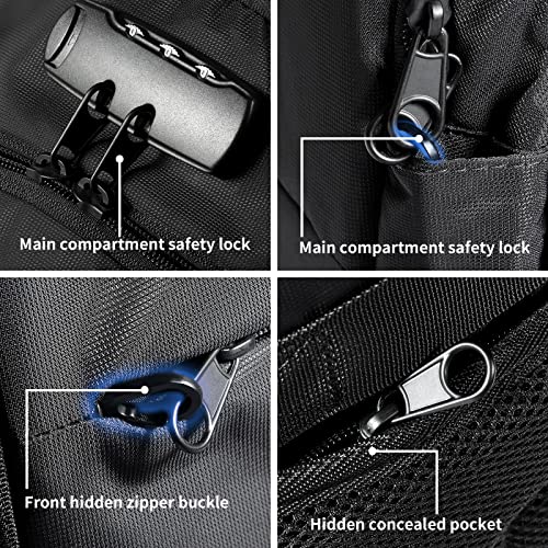 Tzowla 35 Liter Anti Theft with Tracker Tag and USB Charging Port Laptop Backpack - Image 5
