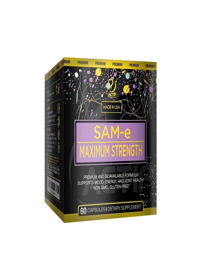 Actif - Same Maximum Strength With 400Mg High Absorption Same For Joint Support Mood And Energy Non Gmo 60 Count Made In Usa - Image 1