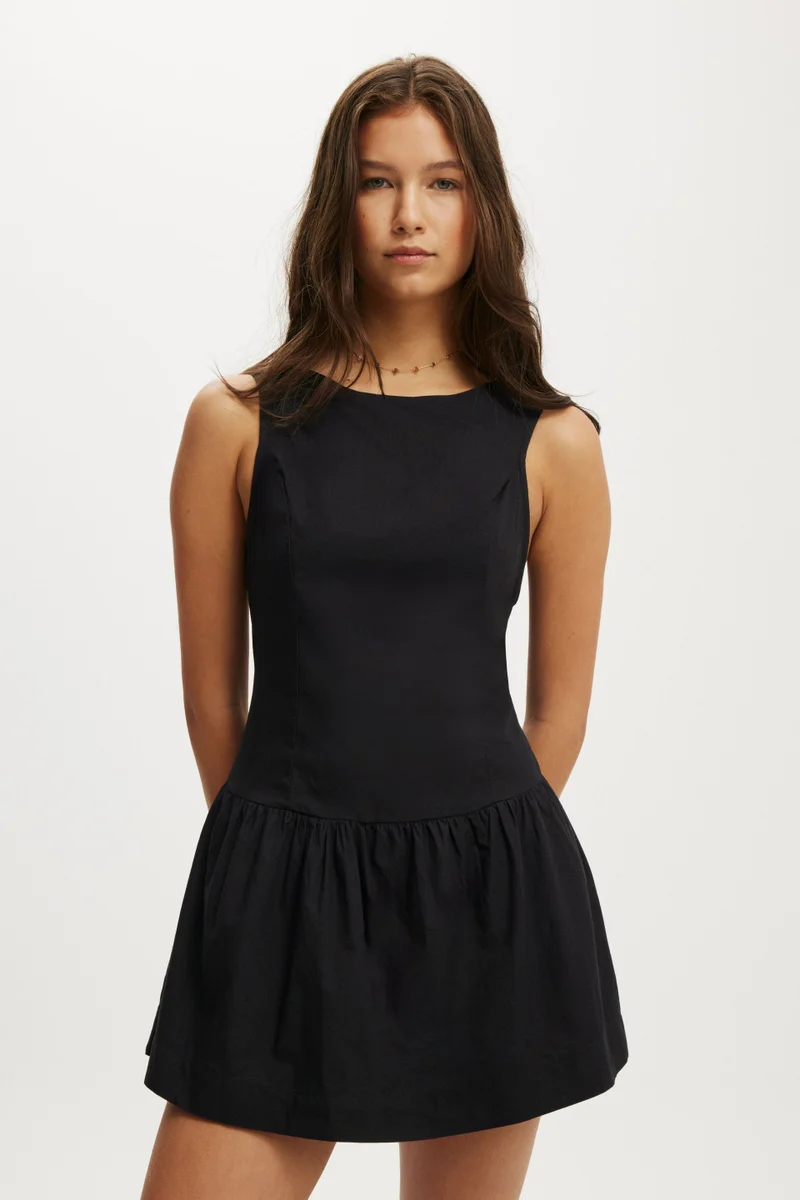 Cotton On HALLIE DROP HEM MINI DRESS