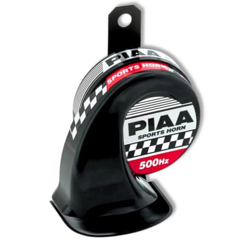 PIAA 76500 Universal Loud Horn for Car Truck Motorcycle SUV UTV ATV Van Powersports 500Hz Truck Horns for Pickups Replacement Kit (Pack of 1) - Image 1