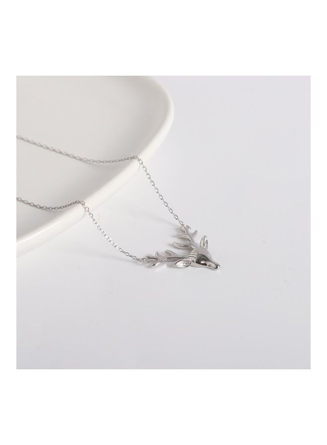 xozgdovg S925 Sterling Silver Crystal Studded Pendant Necklace - Image 4