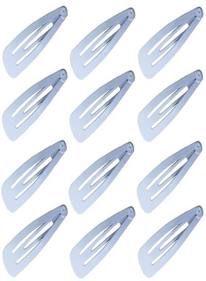 SKYUNION Hair Clips for Women Girls No Slip Metal Tic Tac Hairpins Hair Accessories Ladies Hair Styling Snap Hair Pins Hair Barrettes Clips (White) P-12 - Image 1