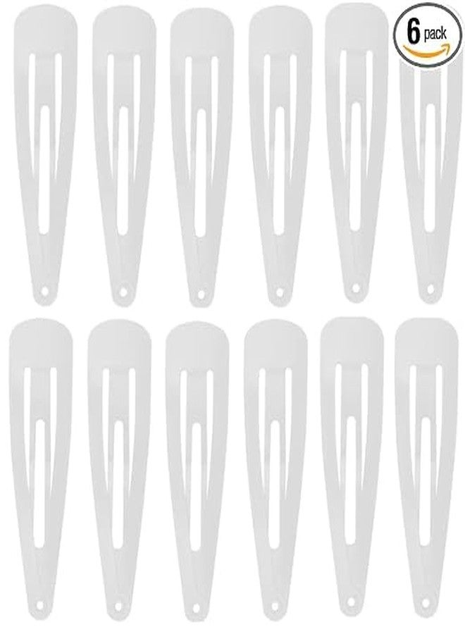 SKYUNION Hair Clips for Women Girls No Slip Metal Tic Tac Hairpins Hair Accessories Ladies Hair Styling Snap Hair Pins Hair Barrettes Clips (White) P-12 - Image 4