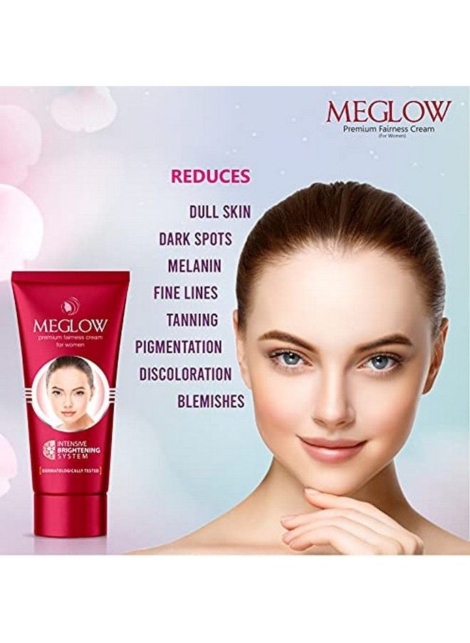 MEGLOW - Premium Fairness Face Cream For Women Combo Pack Of 2 (50G Each) Spf 15 ;Paraben Free Formulation ; Enriched With Aloe Vera Extract Cucumber Extracts And Vitamin E For Soft Glowing & Radiance Skin - Image 1