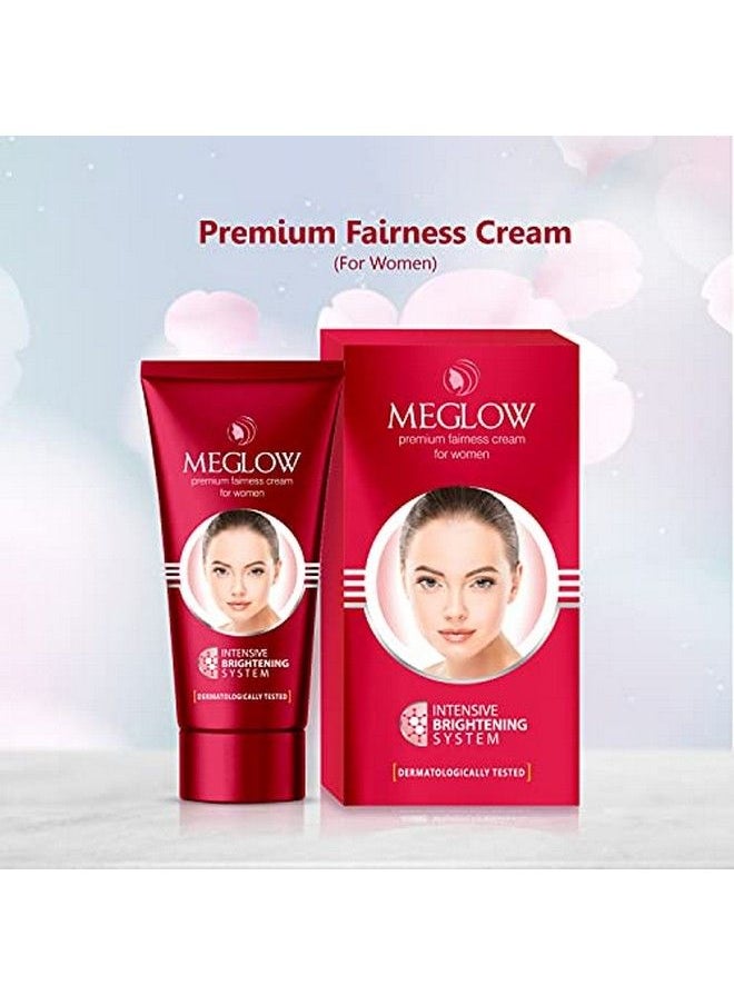 MEGLOW - Premium Fairness Face Cream For Women Combo Pack Of 2 (50G Each) Spf 15 ;Paraben Free Formulation ; Enriched With Aloe Vera Extract Cucumber Extracts And Vitamin E For Soft Glowing & Radiance Skin - Image 1