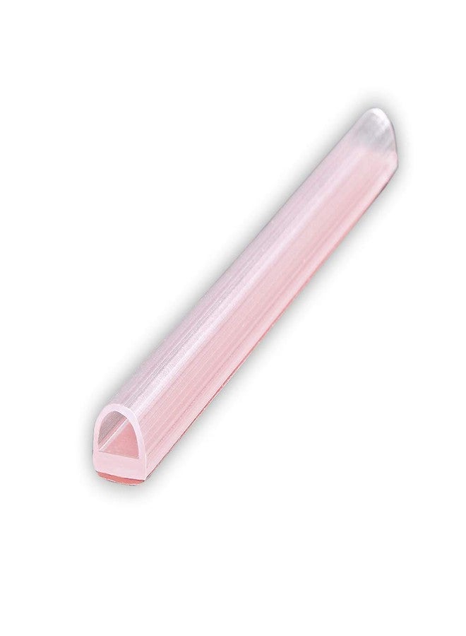 eatelle Vinyl Bulb Translucent Shower Door Seal for 1/4" (6mm) Gap with Pre-Applied 3M Tape, Adhesive Bathroom Seal Strip for 1/4" Thick Glass and UP(3/8, 1/2 Glass) 95 Inch Long - Image 1