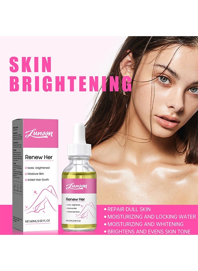 LUNOON Renew Her, Natural Skin Renew Oil for Dark Spots,Help Ingrown Hair,Beneficial Nourishing Moisturizing for Women All Skin 60ml - Image 3