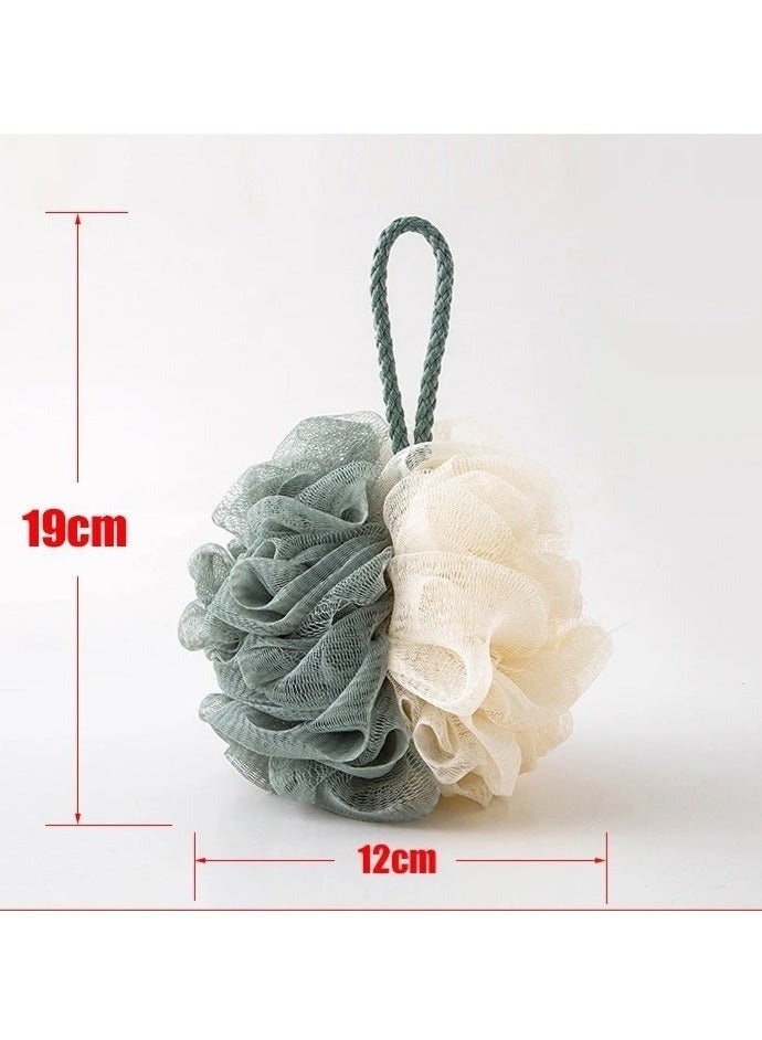 Vision 4 Pack Soft and Fluffy Exfoliating Bath Ball Mesh Body Scrub Mesh Loofah Shower Sponge Ball Pouf Shower Ball Mesh Scrubber Exfoliating Mesh Sponge Body Cleansing Bath Bubble Ball Combo 1 - Image 4