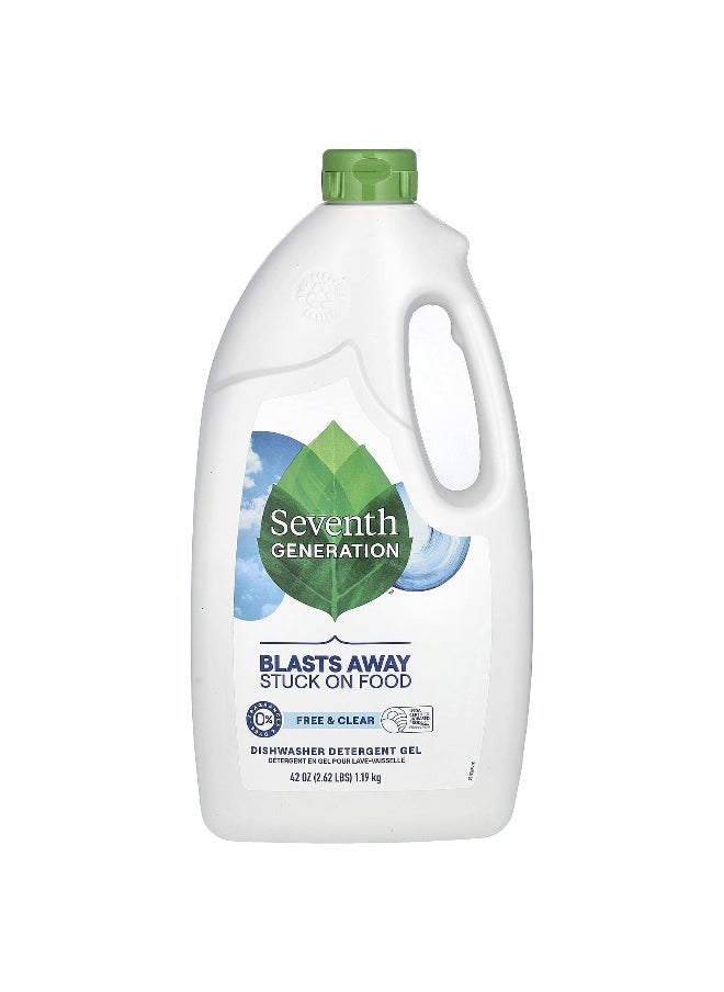 Seventh Generation Seventh Generation, Dishwasher Detergent Gel, Free & Clear, 2.62 lb (1.19 kg)  - Image 1