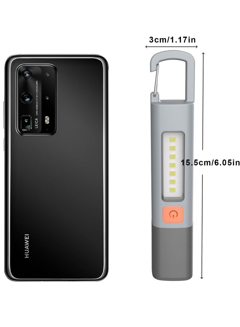 LED Rechargeable Flashlight, 100000 High Lumens, Zoomable USB Rechargeable Flashlight, 3 Modes with COB Work Light, Small Flashlight for Camping, Emergency Flashlight, 2 Pack - Image 4