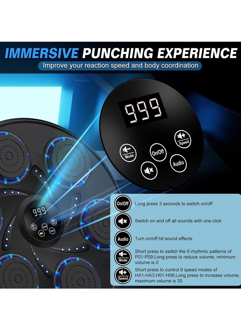 FARROBIZZ New Model Music Boxing Machine with Boxing Gloves,Smart Bluetooth Music Wall Mounted Boxing Target,Boxing Training Boxing Equipment for HomeWorkout,Indoor and Gym  - Image 2