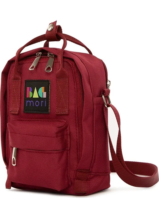 باجموري Claret Red Cross Square Parachute Mini Bag