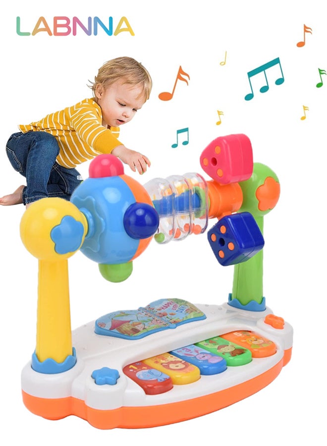 LABNNA لعبة موسيقية للأطفال ، لوحة مفاتيح موسيقية ، مجموعة البيانو ، لعبة تعليمية مضيئة ، ألعاب مونتيسوري التعليمية المبكرة للأطفال الصغار ، أعياد ميلاد الأولاد والبنات - Image 1
