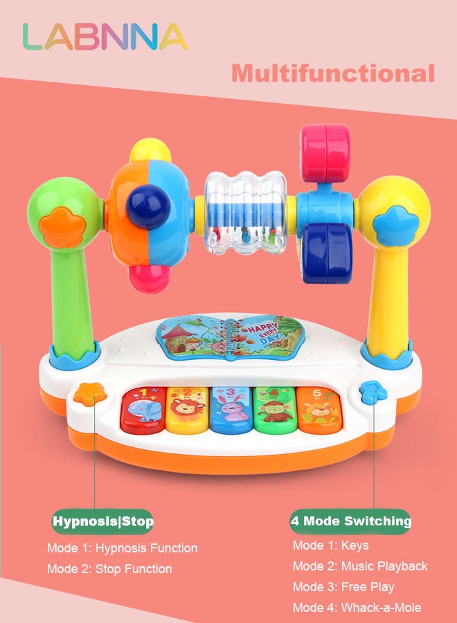 LABNNA لعبة موسيقية للأطفال ، لوحة مفاتيح موسيقية ، مجموعة البيانو ، لعبة تعليمية مضيئة ، ألعاب مونتيسوري التعليمية المبكرة للأطفال الصغار ، أعياد ميلاد الأولاد والبنات - Image 4