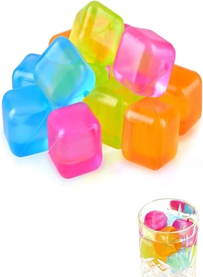 Spaceshoop Random Color Cooling Tools: reusable multicolor plastic star and square ice cubes for physical cooling, the best product supplier Wanda Store (10)