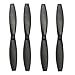 Anbee 4pcs Minidrones Propeller Blades Props for Parrot Minidrone Mambo FPV Airborne Cargo Drone Airborne Night Drone Hydrofoil Drone Black - Image 3