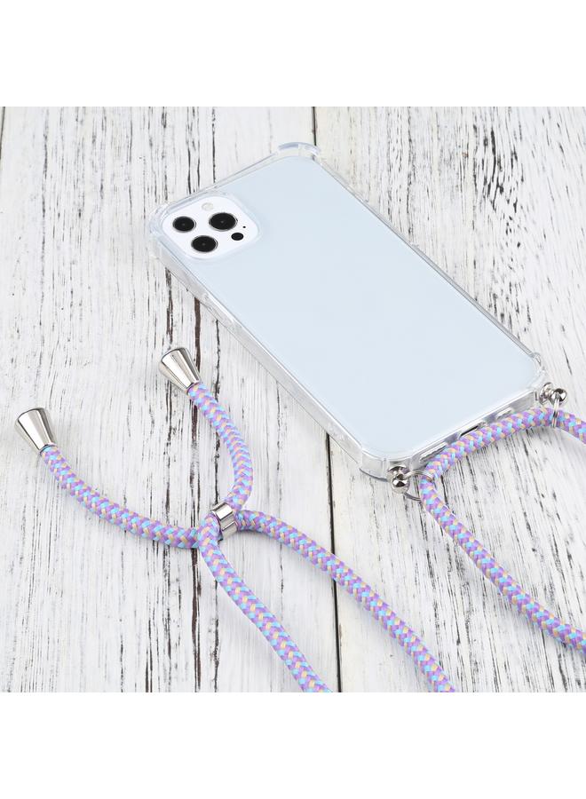 Zaboon Case For iPhone 13 Pro Max Four-corner Shockproof Transparent TPU Protective Case with Lanyard - Image 2