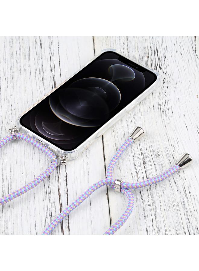 Zaboon Case For iPhone 13 Pro Max Four-corner Shockproof Transparent TPU Protective Case with Lanyard - Image 3