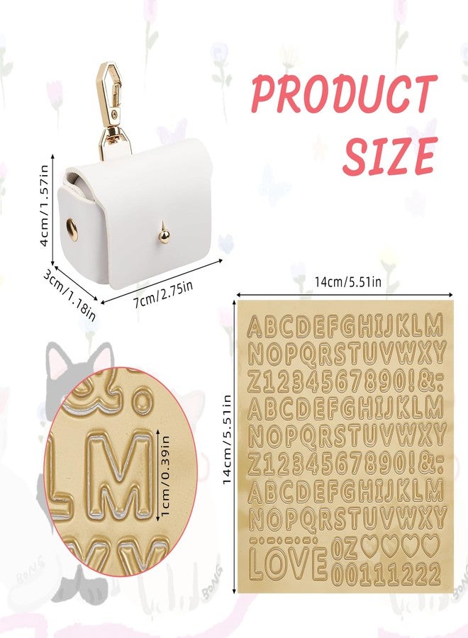 NICENEEDED Dog Collar Ring Box, Ring Bearer Pillows for Dog Collar, White Leather Wedding Ring Pillow Box with Love Stickers for Pet for Proposal Engagement Wedding Ceremony - Image 2