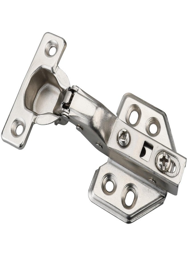 Luokim 26mm Mini Cup Soft Close Hinge for Thin Door Inset Concealed Cabinet Hinge with Screws Nickel Finish 2 Pcs - Image 5