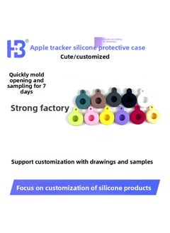 Suitable For Apple Airtag Tracker Silicone Protective Cover Anti-lost Device Macaron Color Protective Cover-Color:Violet-Applicable Model:airtag
