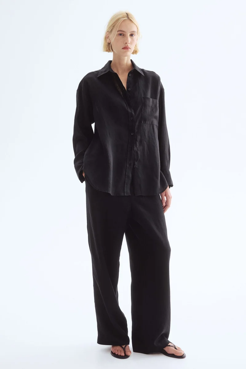 H&M Oversized linen shirt