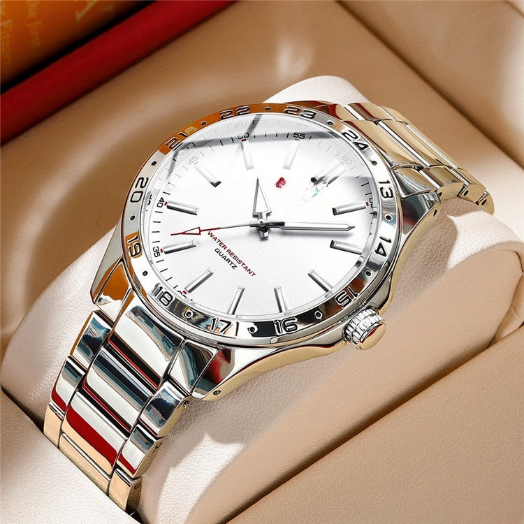Curren 8452 Steel Watch Simple Business Watch Waterproof Boys Fashion Calendar in Stock - Image 3