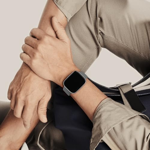 Tobfit Solicone strap Compatible with Redmi Watch 3 Active Straps，Soft Silicone Watchbands for Xiaomi Redmi Watch 3 Active Band Women Men - Dark Gray - Image 5