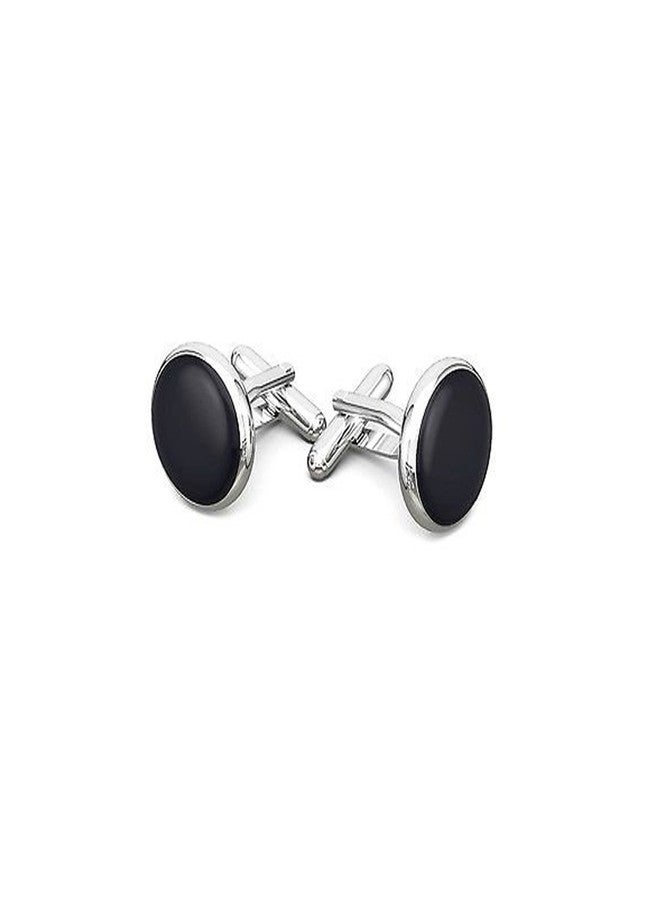 Verceys® Black Shirts Blazer Plain Solid Cufflink Set For Men And Boys, Cuff links (Black) - Image 2