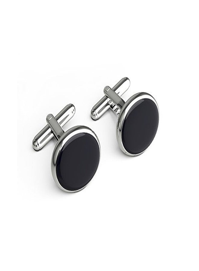 Verceys® Black Shirts Blazer Plain Solid Cufflink Set For Men And Boys, Cuff links (Black) - Image 1