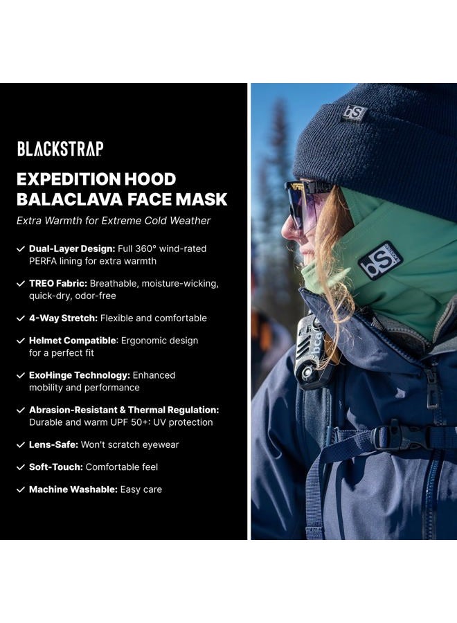 BLACKSTRAP Expedition Hood Balaclava Face Mask – Dual Layer Cold Weather Gear for Men & Women, Headwear That's Breathable, Moisture-Wicking, and Helmet-Compatible (One Size and Bayern) - Image 2