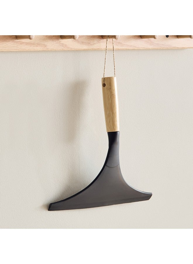 Home Box Ebony Window Squeegee with Bamboo Handle 23 x 4 x 23 cm - Image 1