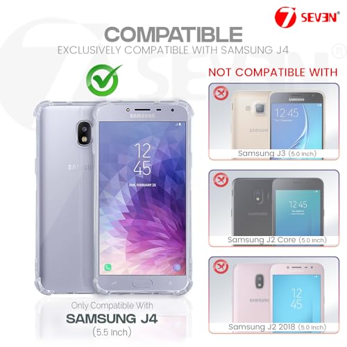 7-Seven 7SEVEN® Back Cover for Samsung Galaxy J4 Transparent Mobile Back Case Shock Proof Design Camera Edges Protection Crystal Clear Phone Case Silicon Soft TPU and Flexible Bumper Phone Cover - Image 2