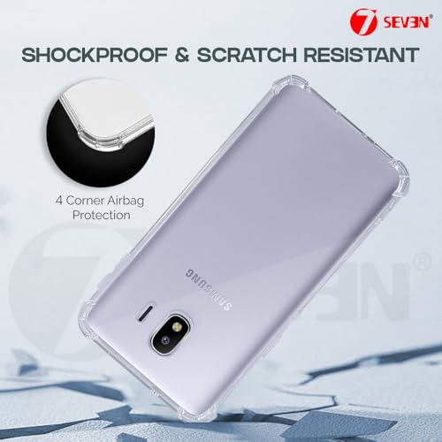 7-Seven 7SEVEN® Back Cover for Samsung Galaxy J4 Transparent Mobile Back Case Shock Proof Design Camera Edges Protection Crystal Clear Phone Case Silicon Soft TPU and Flexible Bumper Phone Cover - Image 3