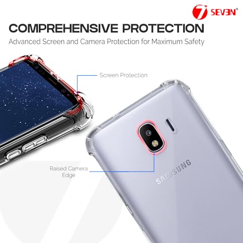 7-Seven 7SEVEN® Back Cover for Samsung Galaxy J4 Transparent Mobile Back Case Shock Proof Design Camera Edges Protection Crystal Clear Phone Case Silicon Soft TPU and Flexible Bumper Phone Cover - Image 4