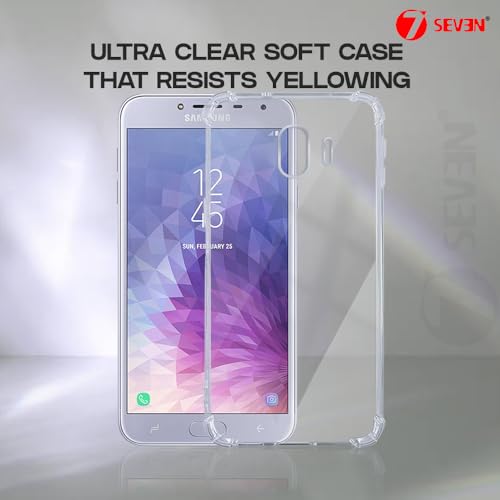 7-Seven 7SEVEN® Back Cover for Samsung Galaxy J4 Transparent Mobile Back Case Shock Proof Design Camera Edges Protection Crystal Clear Phone Case Silicon Soft TPU and Flexible Bumper Phone Cover - Image 5